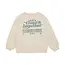 Oversized sweater backprint sandshell