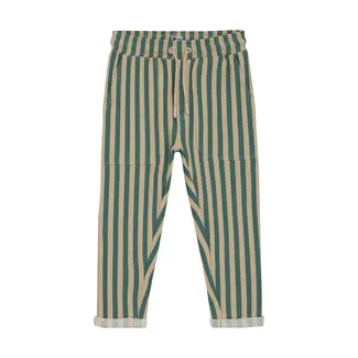 Daily7 Jogpants big stripe blue spruce