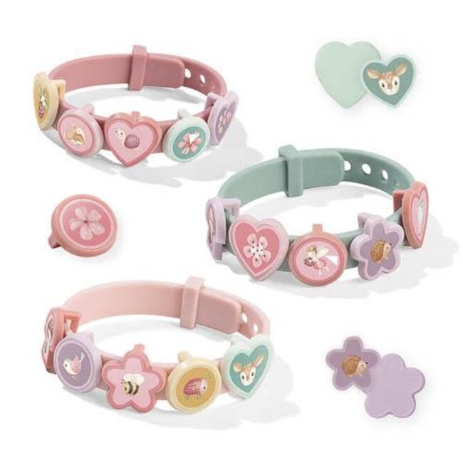 Slide charm bracelets Fairy garden