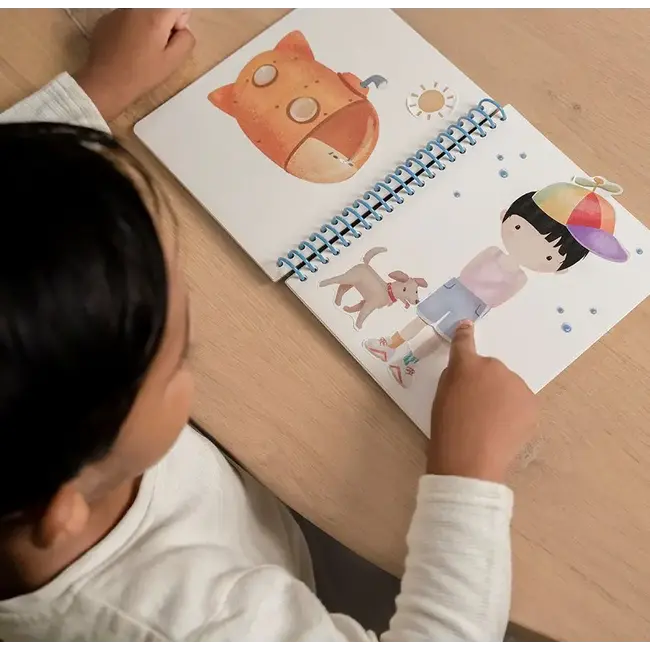 Aankleed en stickerboek Jim & Friends