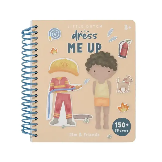 Aankleed en stickerboek Jim & Friends
