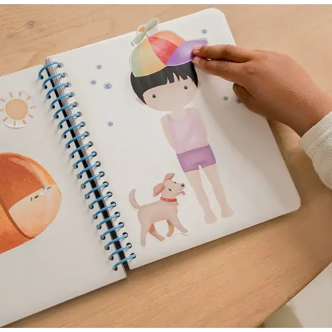 Aankleed en stickerboek Jim & Friends