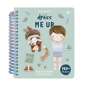 Little Dutch Aankleed en stickerboek Forest Friends