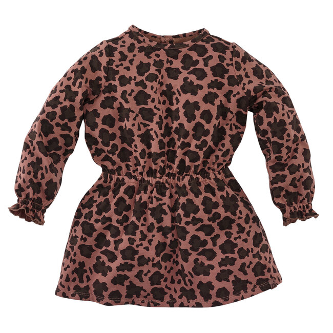 Jurk Gracie amber brown/aop