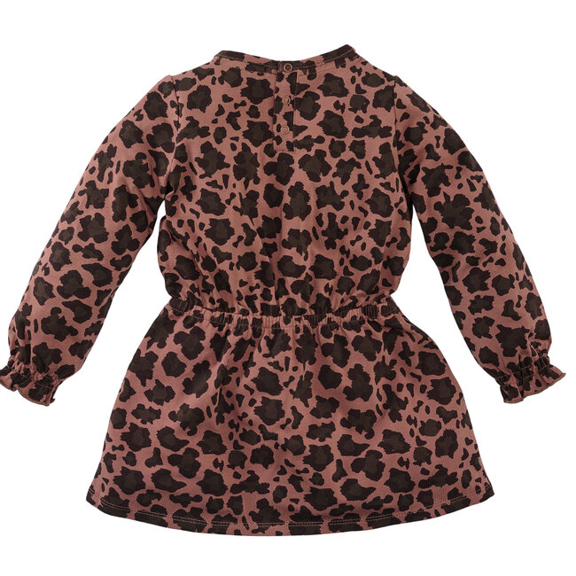 Jurk Gracie amber brown/aop