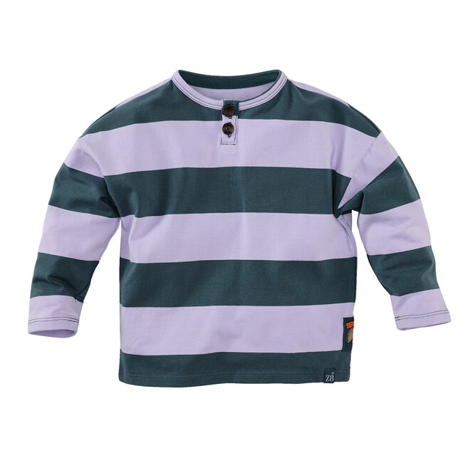 Longsleeve Isaac seafoam shadow/morning violet
