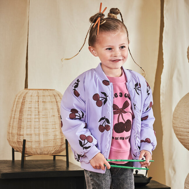 Winterjas Mariem morning violet/aop