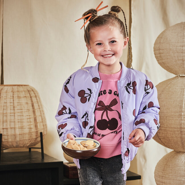 Winterjas Mariem morning violet/aop