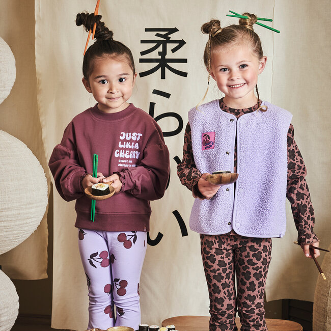 Broek Nicolien morning violet/aop