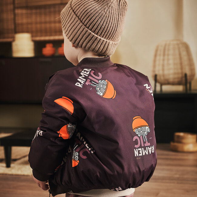 Winterjas Camiel crushed cloves/aop