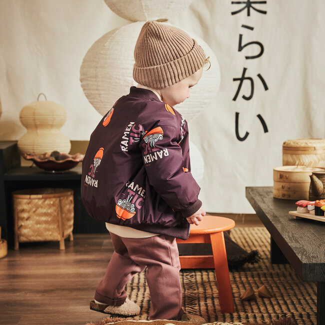 Winterjas Camiel crushed cloves/aop