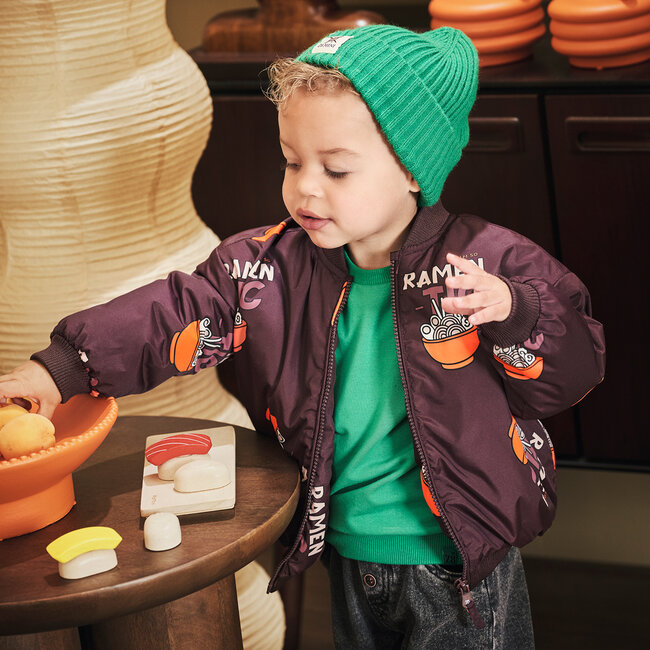 Winterjas Camiel crushed cloves/aop