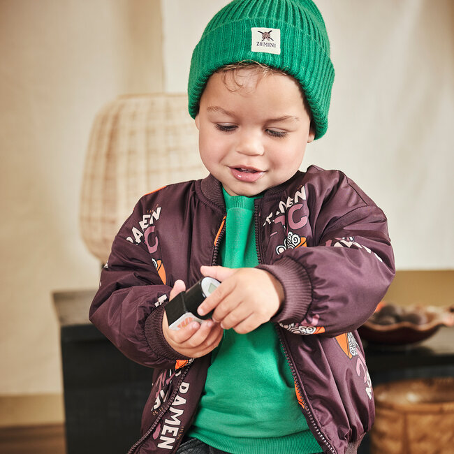 Winterjas Camiel crushed cloves/aop