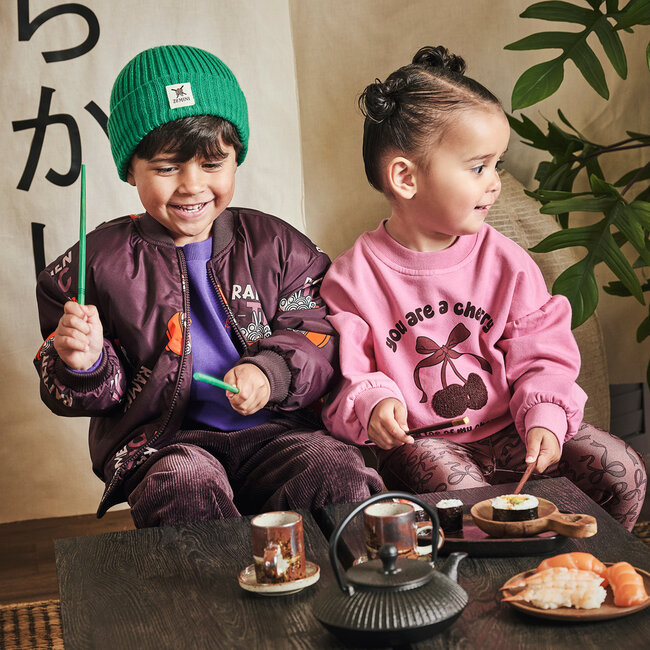 Winterjas Camiel crushed cloves/aop