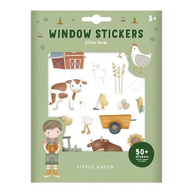 Raamstickers Little farm