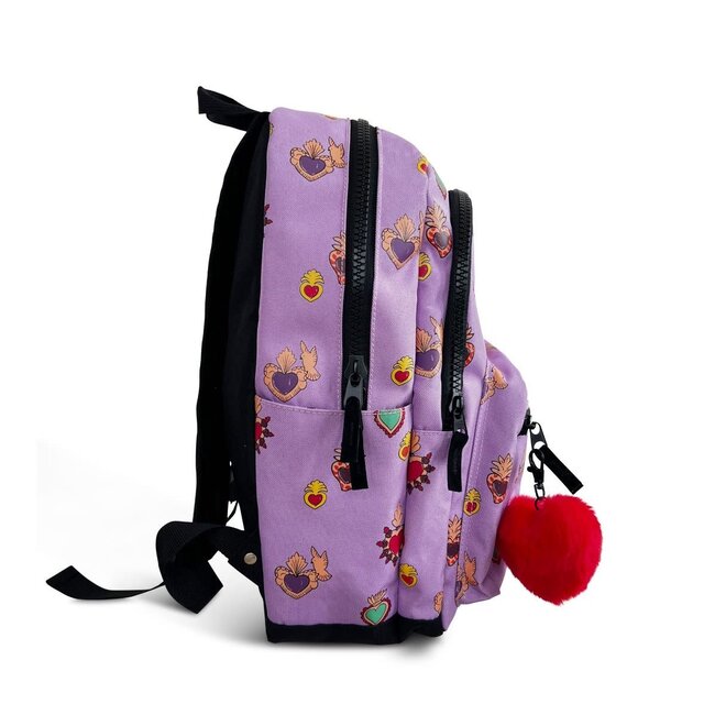 Rugzak Milagros heart lilac L
