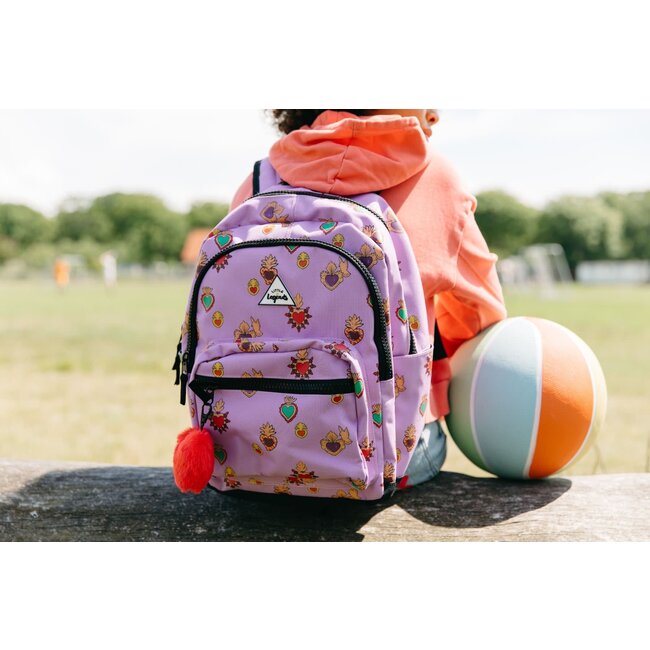 Rugzak Milagros heart lilac L