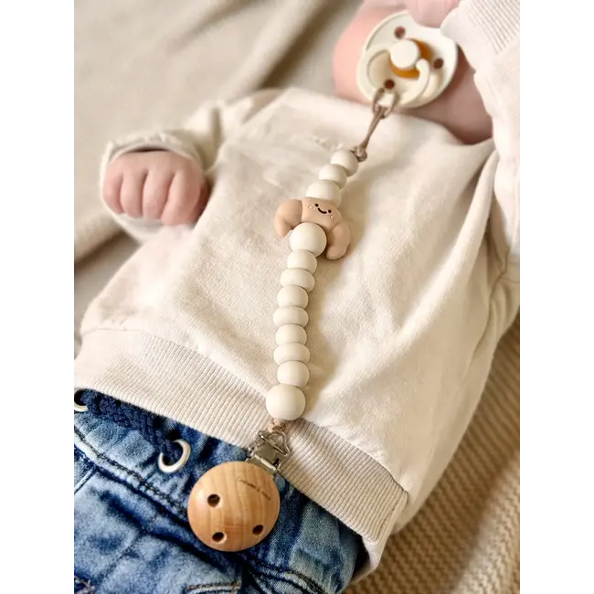 Speenclip Croissant Linnen