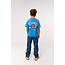 Jeans loose fit Pewter medium blue denim aop