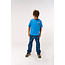 Jeans loose fit Pewter medium blue denim aop