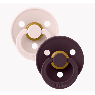Bibs Speen 2pack  Petal/Plum maat 2