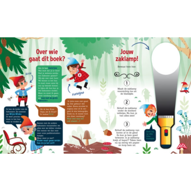 Zaklampboek - Speuren in het kabouterbos