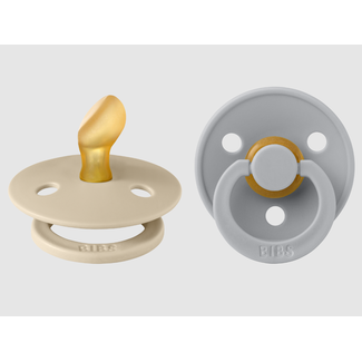 Bibs Bibs speen ANATOMIC  latex 2 pack maat 1 Vanilla/Cloud