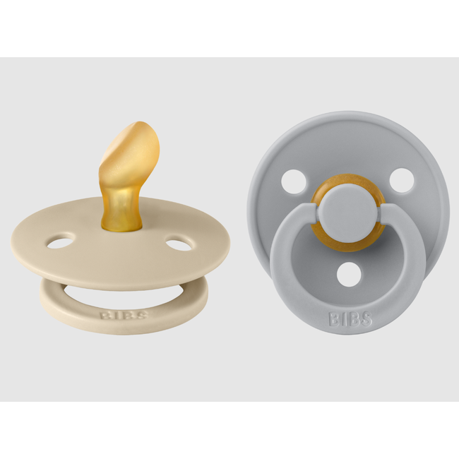 Bibs speen ANATOMIC  latex 2 pack maat 1 Vanilla/Cloud