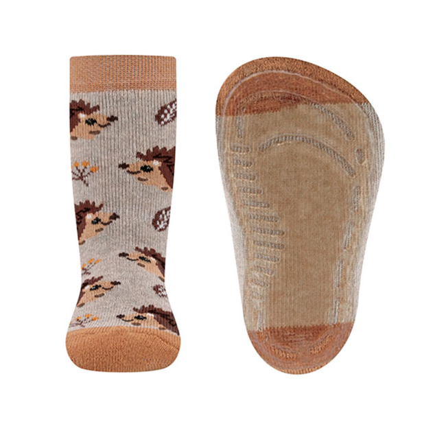 Ewers antislip sokken Egel beige melange
