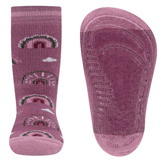 Ewers Ewers antislip sokken Regenboog Dusty rose