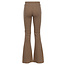 Rib flaire pants mini leopard