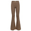 Rib flaire pants mini leopard