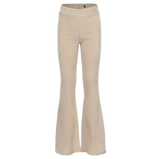 Looxs Velvet rib flaire pants soft sand