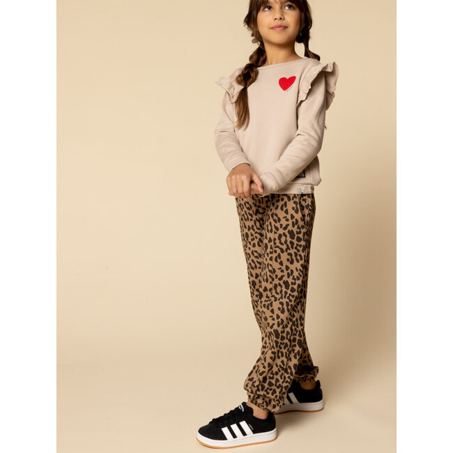 Interlock pants leopard ao