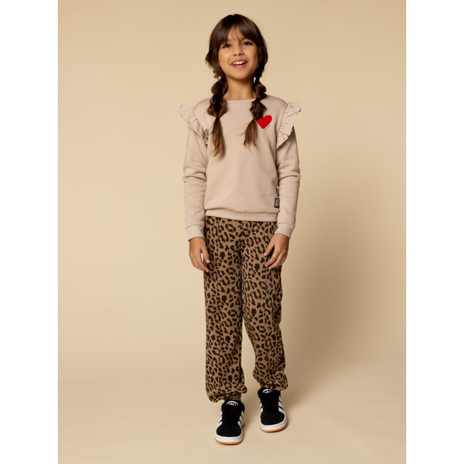 Interlock pants leopard ao