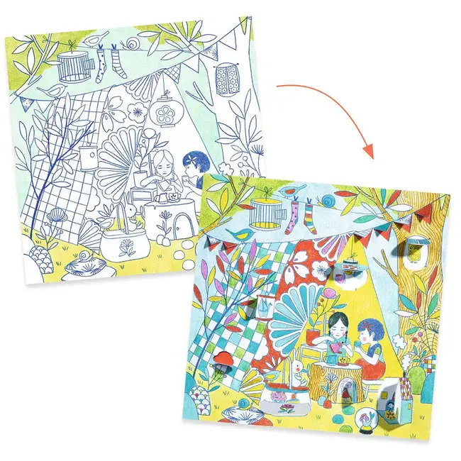 dj09683 Kleurpakket De hutten van Nina