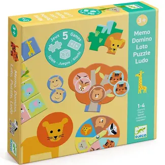 Djeco dj08276 Wilde dieren - 5 Spellen