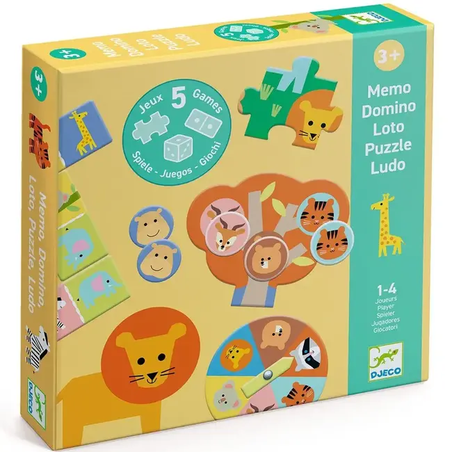 dj08276 Wilde dieren - 5 Spellen