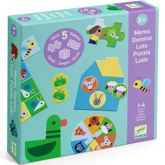 Djeco Djeco Op de boerderij - 5 SPELLEN