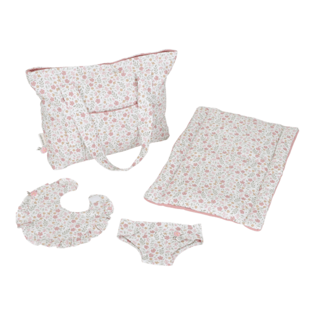 Poppen verzorgingstas Soft flowers