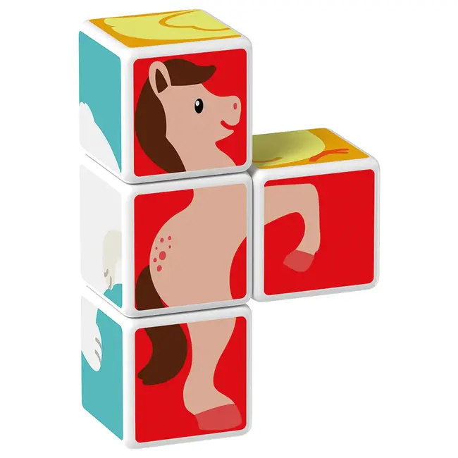 Geomag Magicube Printed animal friends + cards 7pcs