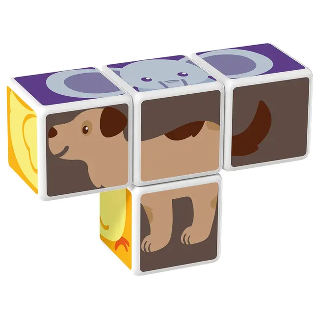Geomag Magicube Printed animal friends + cards 7pcs