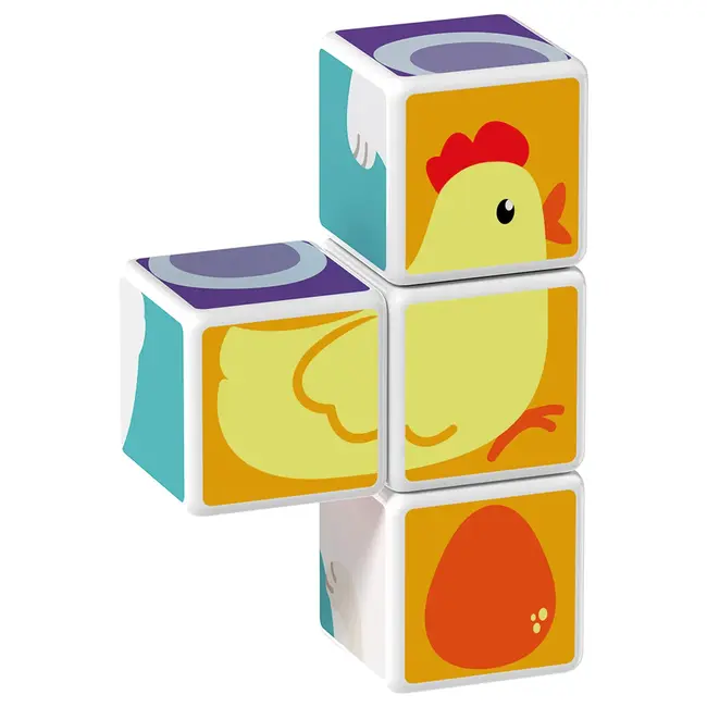 Geomag Magicube Printed animal friends + cards 7pcs