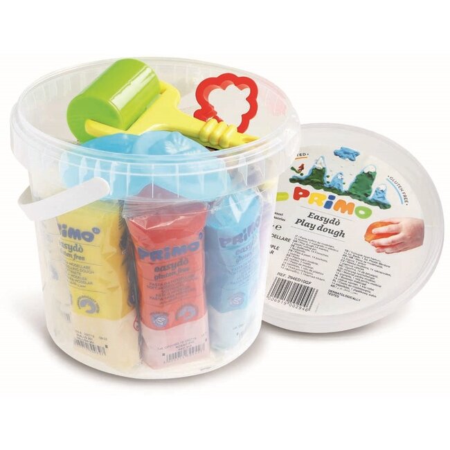 Primo boetseerklei 7 kleuren in emmer