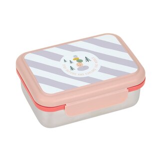 Lassig Lunchbox stainless steel Sunny Explorer Rose/Pink