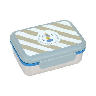 Lassig Lunchbox stainless steel Sunny Explorer Green/Blue