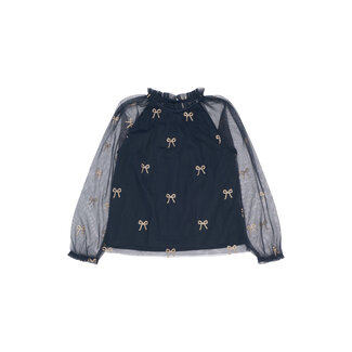 The New Longsleeve Rudelle navy blazer aop