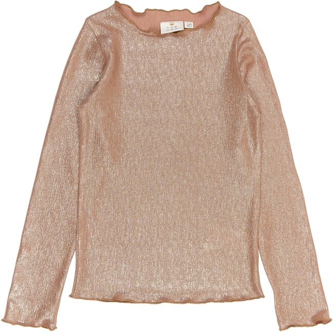 Longsleeve Rosalind glitter gold