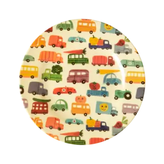 Rice Kinderbord - Happy cars print