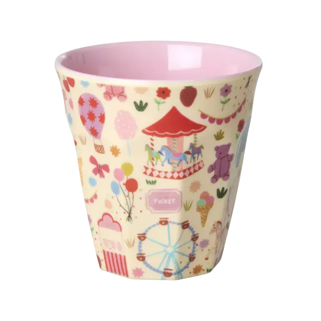 Beker Middelgroot - Roze - Fun Fair Print
